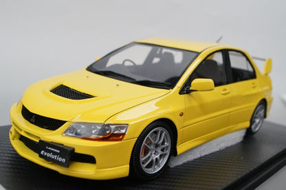 19A04-08 onemodel 1:18 Mitsubishi EVO IX Wasp Yellow with clear cover