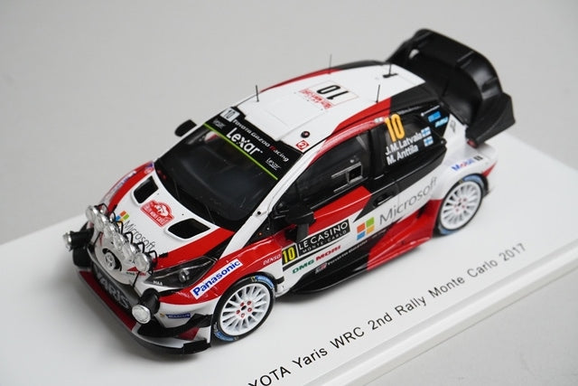 1:43 SPARK S5163 Toyota Yaris WRC 2nd Monte Carlo Rally 2017 #10 model car