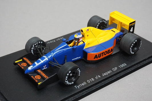 1:43 SPARK S1880 Tyrrell 018 Japan GP 1989 #4 J.Alesi CAMEL