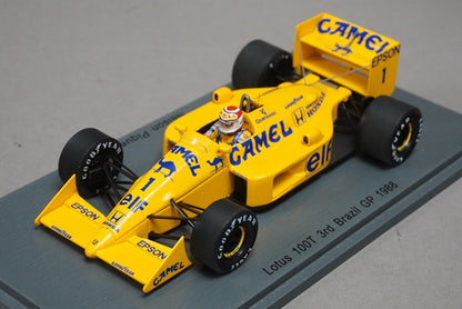 1:43 SPARK S4836 Lotus 100T 3rd Brazilian GP 1988 #1 CAMEL