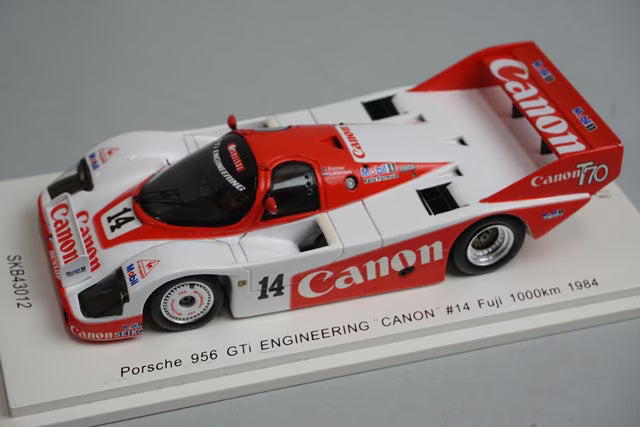 1:43 KID BOX x SPARK SKB43012 Porsche 956 GTi ENGINEERING Canon #14 Fuji 1984