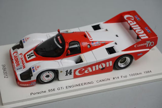 1:43 KID BOX x SPARK SKB43012 Porsche 956 GTi ENGINEERING Canon #14 Fuji 1984