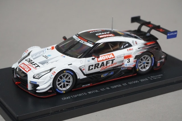 1:43 EBBRO 45625 Nissan CRAFTSPORTS MOTUL GT-R Super GT GT500 2018 #3