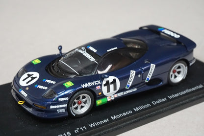 1:43 SPARK S0771 Jaguar XJR15 Monaco Race Winner #11