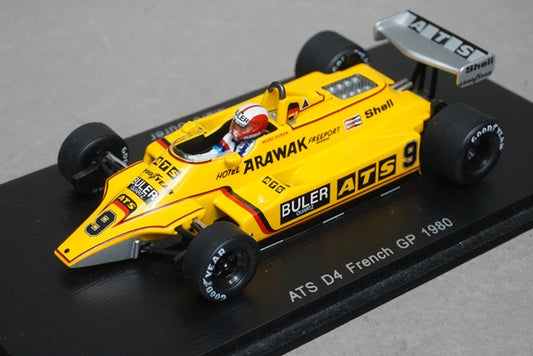 1:43 SPARK S4365 ATS D4 French GP 1980 #9 Marc Surer