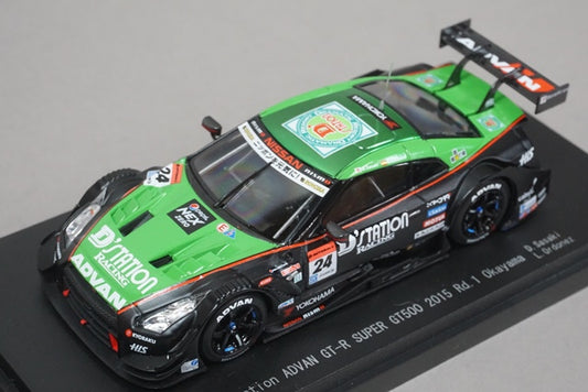 1:43 EBBRO 45263 D'station ADVAN GT-R Super GT500 Round 1 Okayama 2015 #24