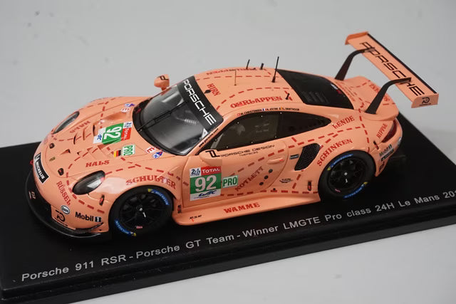 1:43 SPARK S7033 Porsche 911 RSR #92 Winner LMGTE Pro class 24h Le Mans 2018