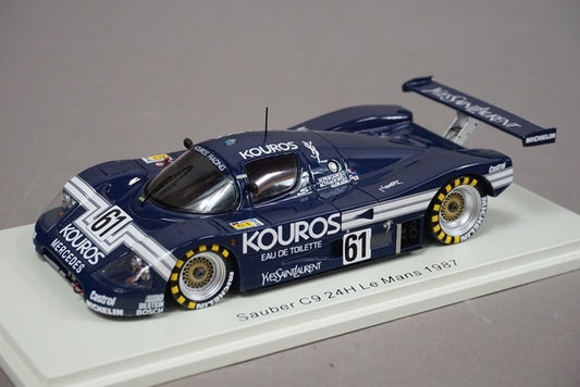 1:43 SPARK S1257 Sauber C9 #61 1987 Le Mans 24h H.Pescaloro M.Thackwell Hideki Okada model car