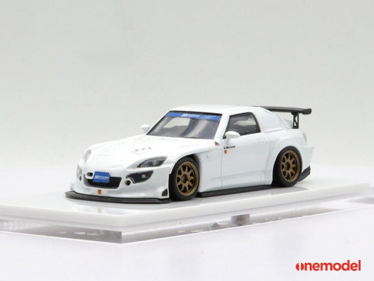 20E03-03 onemodel 1:64 Honda S2000 Spoon Street Version White