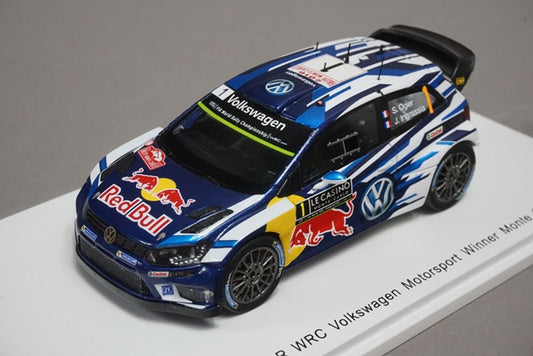 1:43 SPARK S4960 VW VolksWagen Polo R WRC Monte Carlo Winner 2016 #1