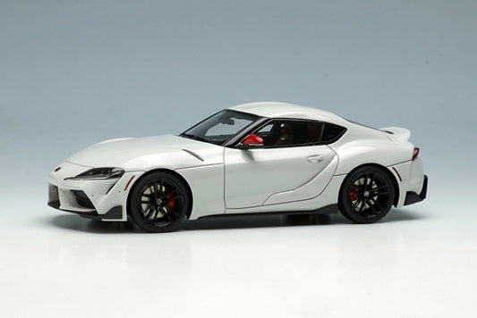 [ Back-order ] Make Up EIDOLON EM474A 1:43 Toyota GR Supra RZ 2019 (US spec) Launch Edition 2019 Absolute Zero White (Red Interior)