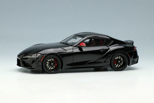 [ Back-order ] Make Up EIDOLON EM474C 1:43 Toyota GR Supra RZ 2019 (US spec) Launch Edition 2019 Nocturnal Black (Red Interior)