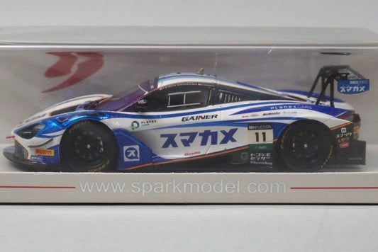 1:43 SPARK SJ091 McLaren 720S GT3 #11 PLANEX SMACAM RACING