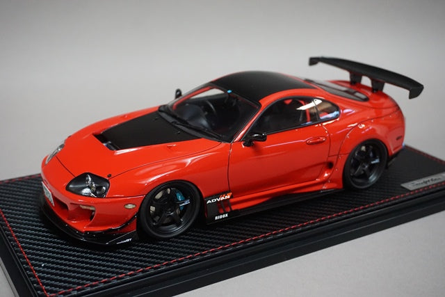 1:18 ignition model IG1350 Toyota Supra (JZA80) RZ Orido-Street Ver. Red With MAX ORIDO