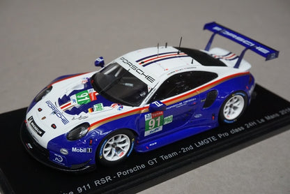 1:43 SPARK S7032 Porsche 911 RSR #91 Porsche GT Team 2nd LMGTE Pro class 24H Le Mans 2018 R. Lietz - G. Bruni - F. Makowiecki model car