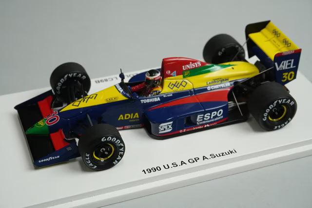 1:43 Spark FS17 Lamborghini Racing On Lola LC89B 1990 F1 US GP model car