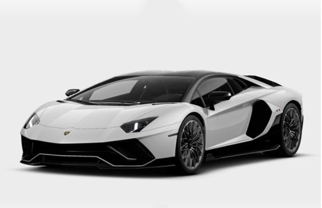 LS525B LookSmart 1:43 Lamborghini Aventador Ultimae White Isi Carbon Roof