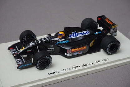 1:43 Spark S3892 Andrea Moda S921 Monaco GP 1992 #34 R. Moreno model car