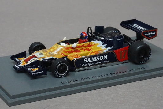 1:43 SPARK S7373 Shadow DN9 #17 Practice Monaco GP 1979 Jan Lammers