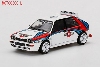 MGT00300-L TSM MINI-GT 1:64 Lancia Delta HF Integrale Evoluzione Martini Racing LHD