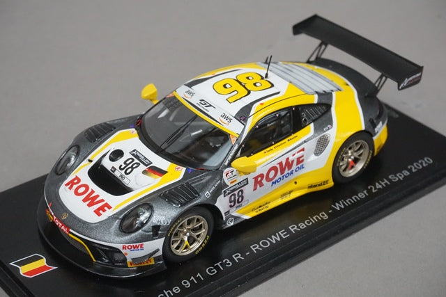 1:43 SPARK SB370 Porsche 911 GT3R ROWE Racing SPA 24h Winner 2020 #98 model car