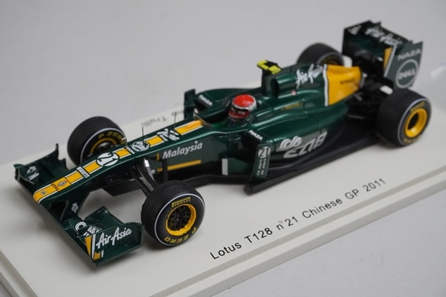 1:43 SPARK S3021 Lotus T128 Chinese GP 2011#21 J.Trulli model cars