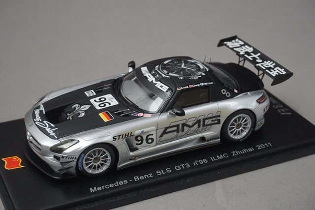 1:43 SPARK SA016 Mercedes-Benz SLS GT3 #96 ILMC Zhuhai 2011 M.Hakkinen