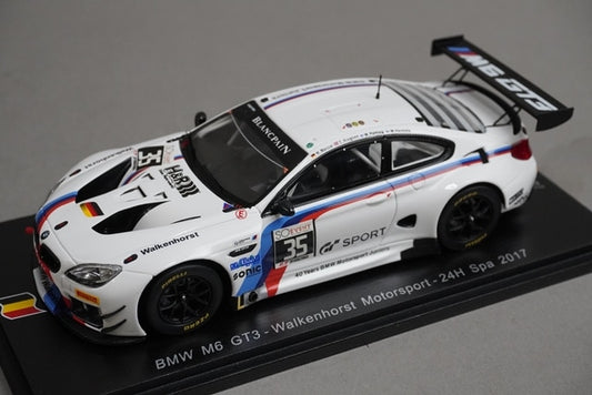 1:43 SPARK SB177 BMW M6 GT3 Walkenhorst Motorsport SPA 24h 2017 #35 model car