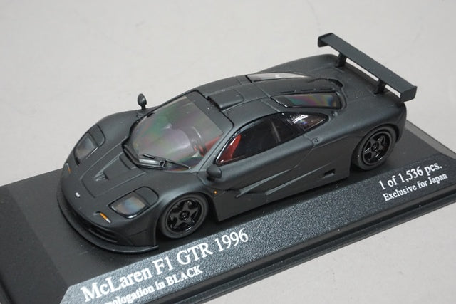 1:43 MINICHAMPS 533164393 Kyosho Homologation Black Series McLaren F1 GTR 1996