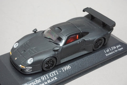 1:43 MINICHAMPS 433966693 Kyosho Homologation Black Series Porsche 911 GT1 1996