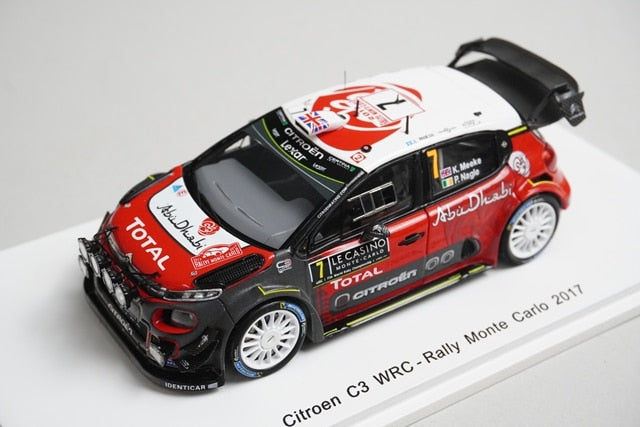 1:43 SPARK S5155 Citroen C3 WRC Monte Carlo Rally 2017 #7 model car