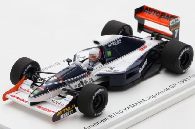 ROMU034 Spark 1:43 ROMU Custom Brabham BT60 Yamaha F1 Japanese GP 1991 #7 M. Brundle 5th