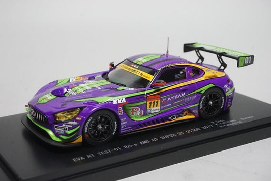 1:43 EBBRO 45543 BoostGear EVA RT TEST-01 Rn-s AMG GT SUPER GT300 2017 #111