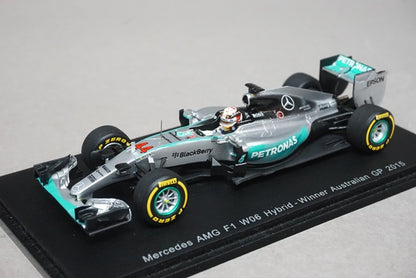 1:43 SPARK S4600 Mercedes AMG F1 W06 Hybrid Australian GP winner 2015 #44 Lewis Hamilton