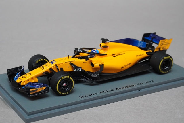 1:43 SPARK S6062 McLaren F1 Team #14 Australia GP 2018 MCL33 F.Alonso