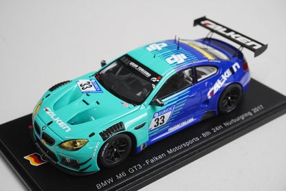 1:43 Spark SG337 BMW M6 GT3 Falken Motorsport Nurburgring 2017 #33 model car