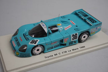 1:43 SPARK S2352 Toyota 86 C Le Mans 24h LEYTON HOUSE 1986 #36