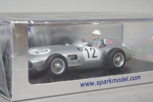 1:43 SPARK S1052 Mercedes Benz W196 British GP Winner S. Moss 1955 #12