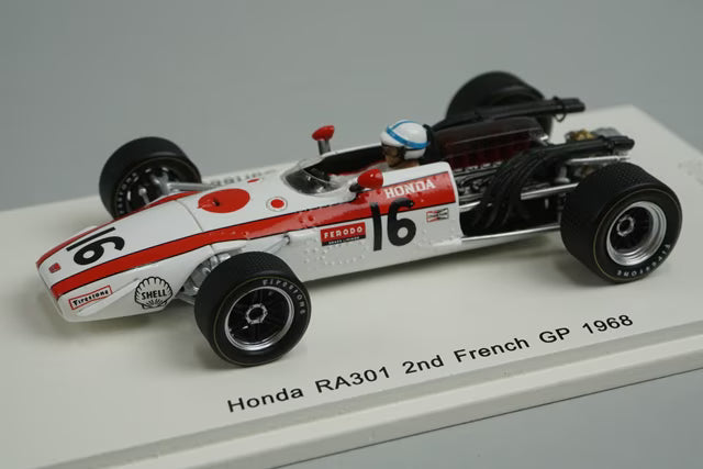 1:43 Spark ROMU029 Honda RA301 French GP 2nd 1968 #16 J. Surtees model car