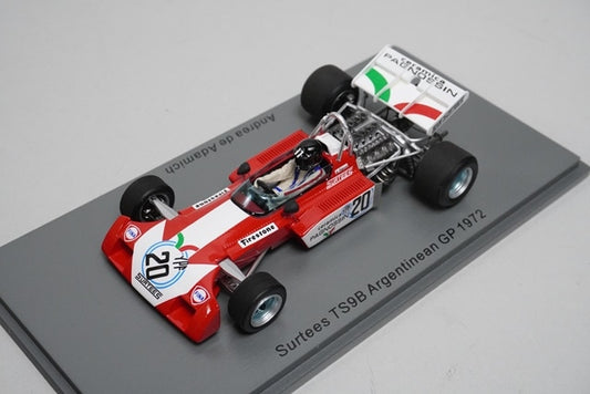 1:43 Spark S3992 Surtees TS9B Argentine GP 1972 #20 A.D. Adamich model car