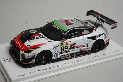 1:43 SPARK SJ067 Nissan GT-R NISMO GT3-GTNET Motor Sports-Winner Super Tec 24h #99 2018