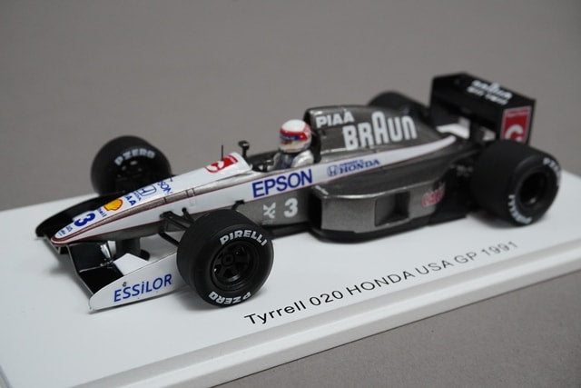 1:43 SPARK ROMU039 Tyrrell 020 Honda USA GP Satoru Nakajima 1991 #3