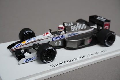 1:43 SPARK ROMU039 Tyrrell 020 Honda USA GP Satoru Nakajima 1991 #3