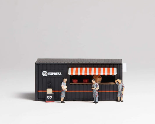 YOUCAR 1:64 Container Garage House Shop SF Express