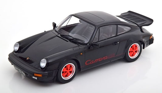 KKDC180873 KK scale 1:18 Porsche 911 Carrera 3.2 Clubsport 1989 Black / Red