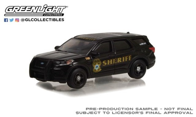 30355 GreenLight 1:64 Ford Police Interceptor Utility 2020 - Johnson County, Kansas Sheriff