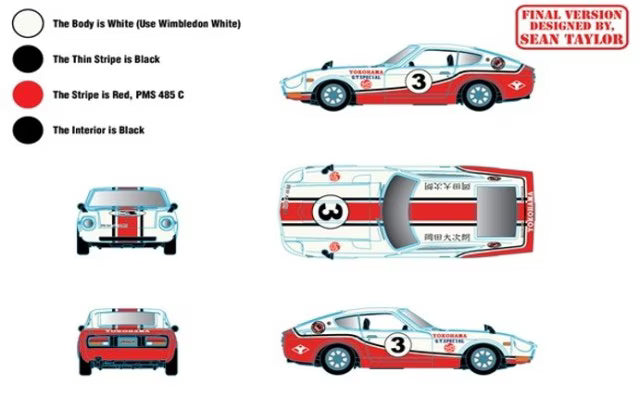 31500-HS39 M2 Machines 1:64 Nissan Fairlady Z432 “YOKOHAMA” 1970 - Wimbledon White