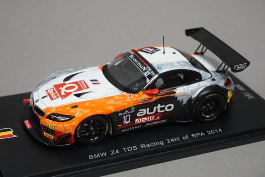 1:43 SPARK SB078 BMW Z4 TDS Racing SPA 24h 2014 #10 model cars