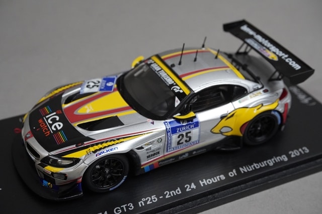 1:43 SPARK SG078 BMW Z4 GT3 2nd Nurburgring 24h 2013 #25 model car