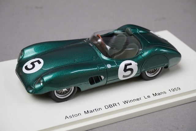 1:43 SPARK 43LM59 Aston Martin DBR 1 #5 Winner Le Mans 1959R.Salvadori C.Shelby model car